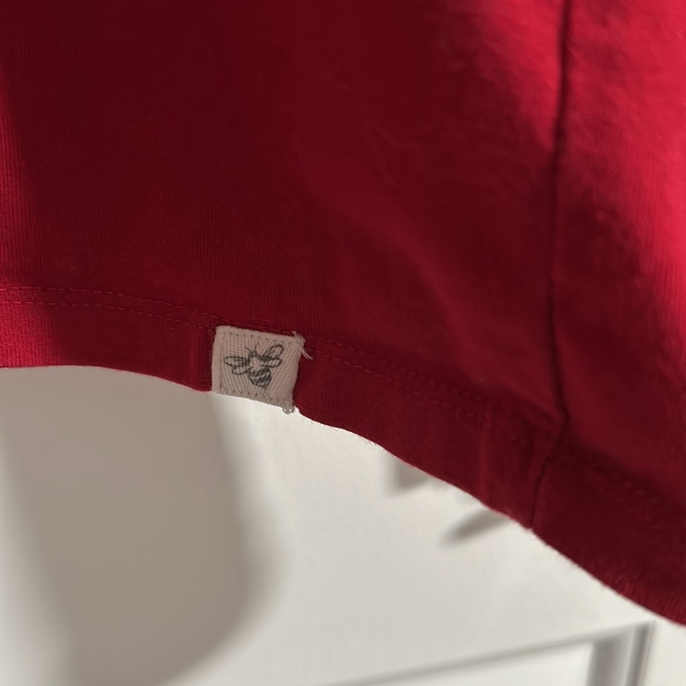 Burt’s Bee Mens Red Long Sleeve Shirt Size Large - Picture 2 of 5